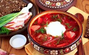 borsch with salo